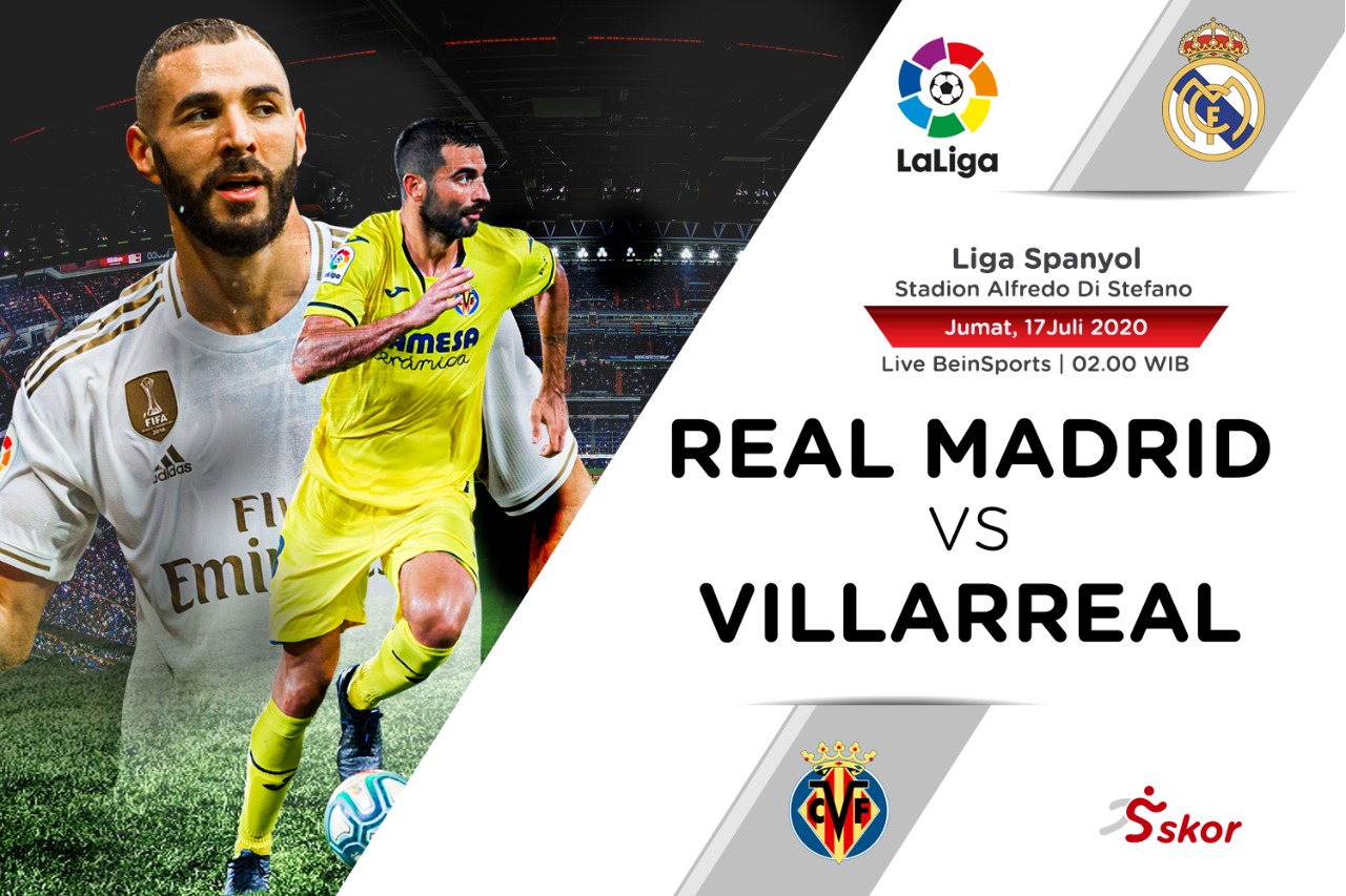 Susunan Pemain Liga Spanyol: Real Madrid vs Villarreal