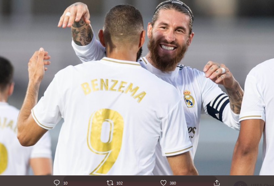 Sergio Ramos dan Karim Benzema Gagal Tiru Penalti Unik Barcelona