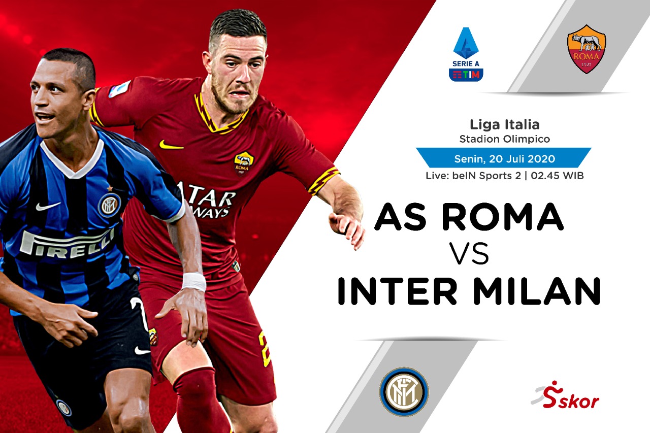 Link Live Streaming Liga Italia: AS Roma vs Inter Milan