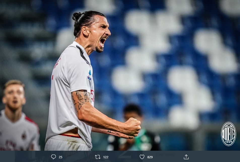 Zlatan Ibrahimovic Tidak Yakin Dengan Masa Depannya di AC Milan