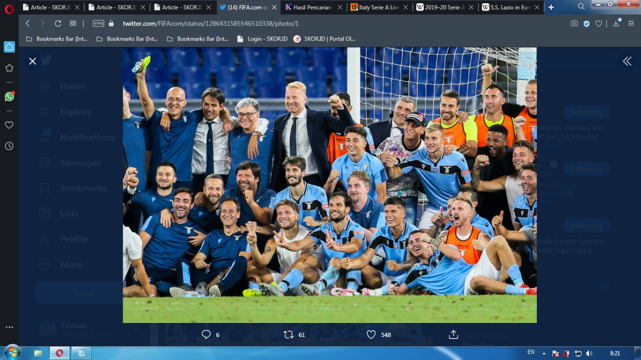 Kenangan Terakhir Lazio di Liga Champions 13 Tahun Lalu