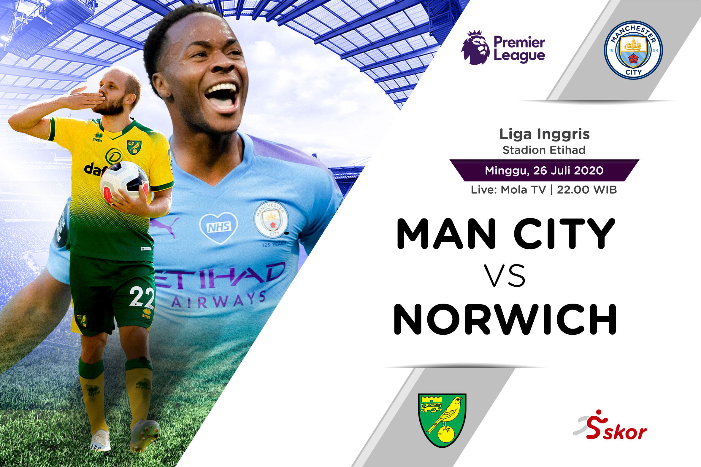 Prediksi Liga Inggris: Manchester City vs Norwich City
