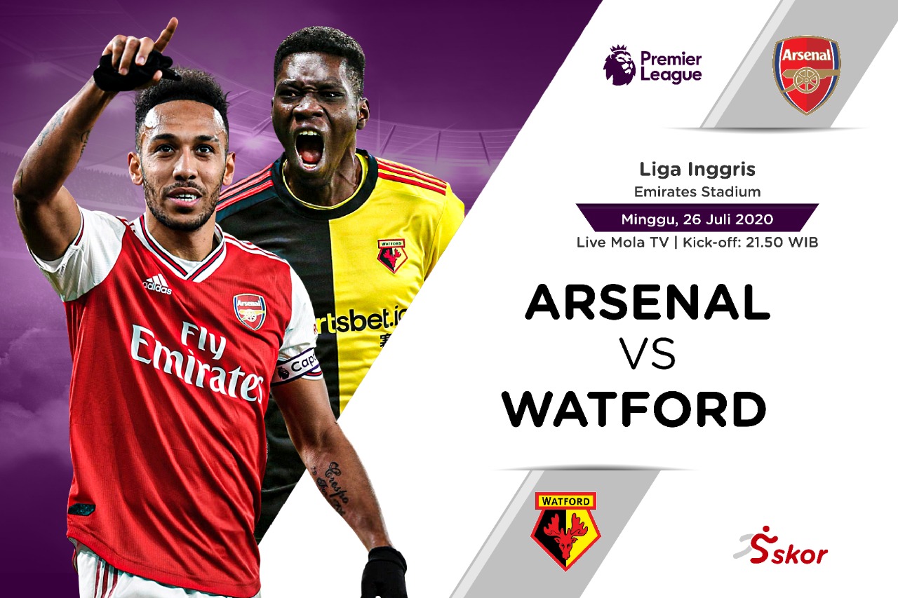 Link Live Streaming Liga Inggris: Arsenal vs Watford