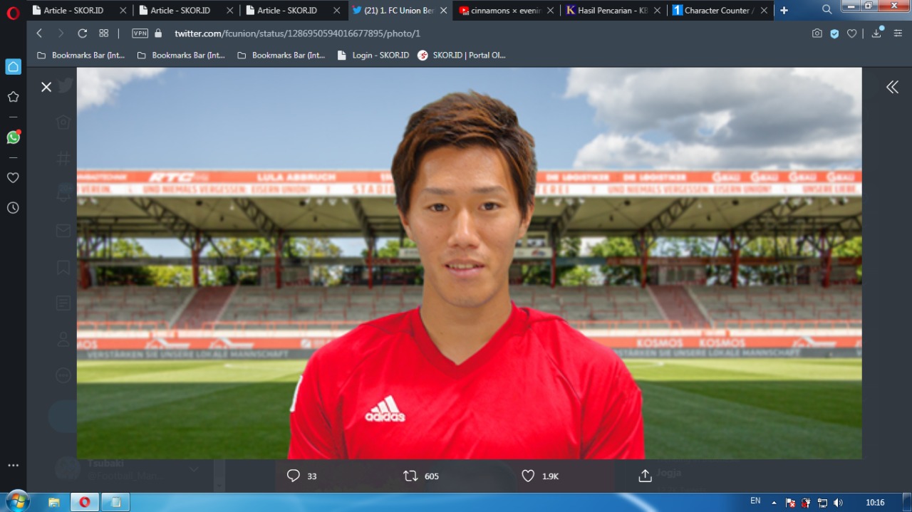 Keita Endo Gabung Union Berlin, Ada 4 Pemain Jepang di Bundesliga
