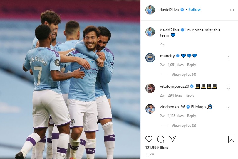 David Silva Ucap Salam Perpisahan Jelang Laga Pamungkas bersama Manchester City