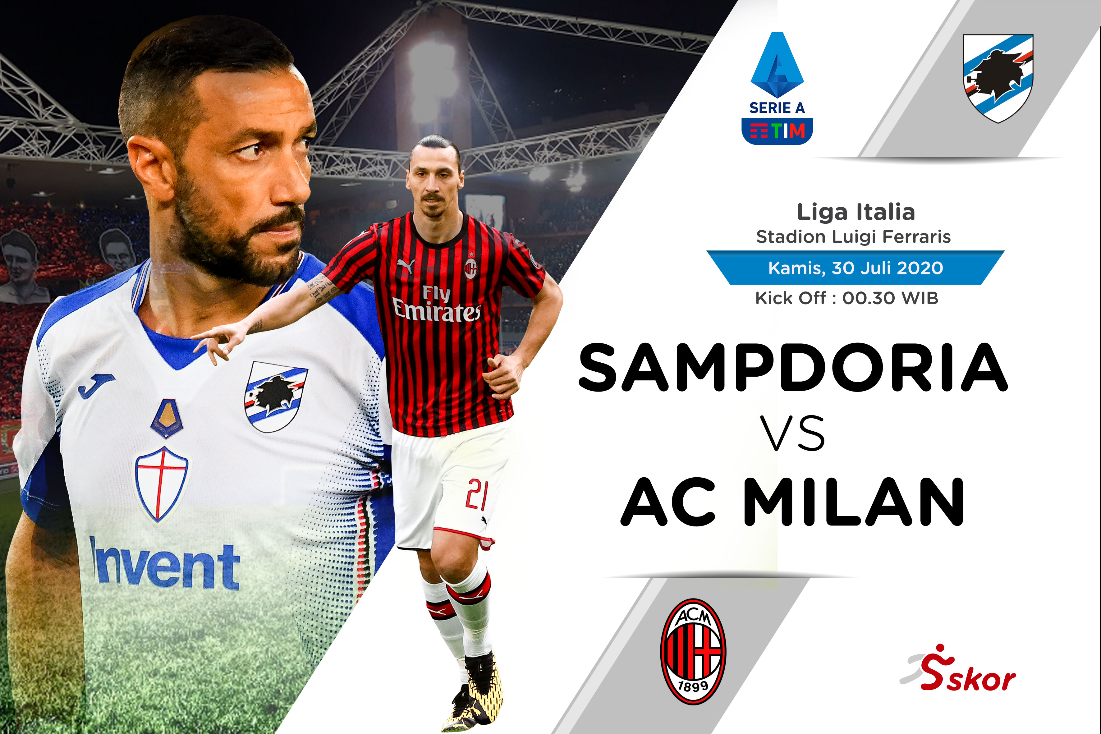 Prediksi Liga Italia: Sampdoria vs AC Milan