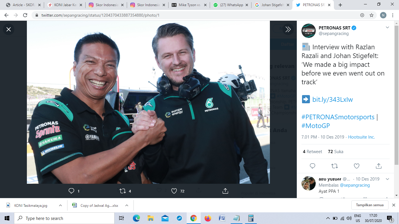 Bos Petronas Yamaha SRT Buka Peluang Kerja Sama  dengan Tim Valentino Rossi