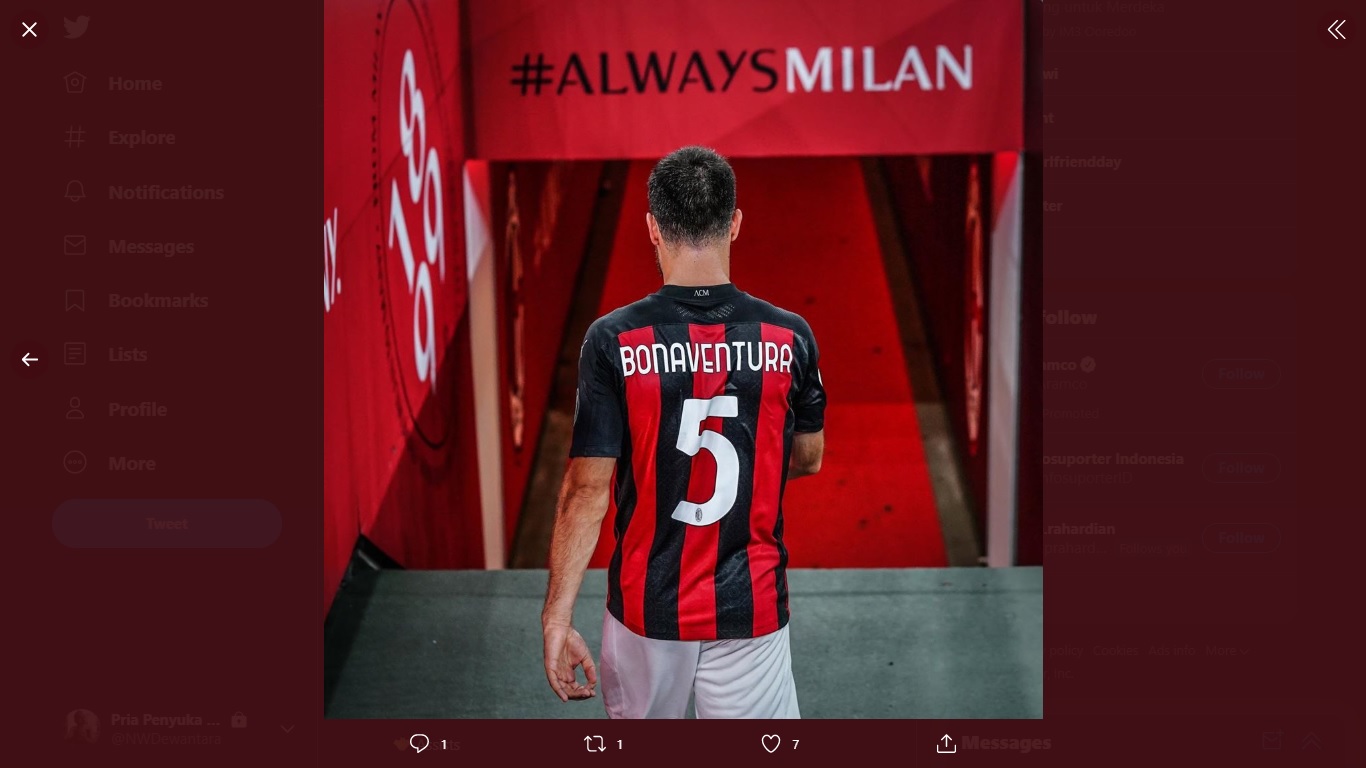 AC Milan Sampaikan Salam Perpisahan dengan Giacomo Bonaventura