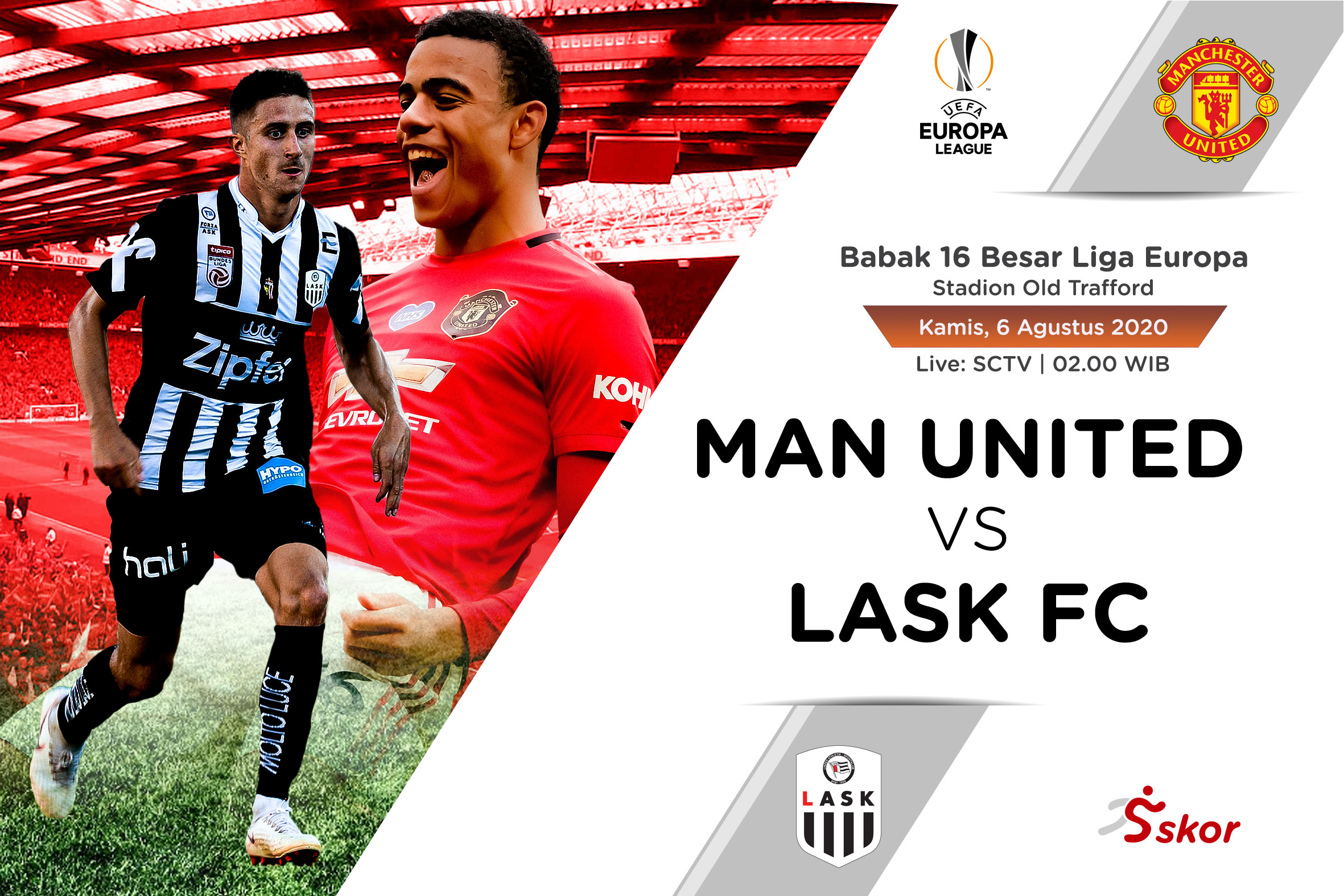 Saksikan Live Streaming Liga Europa: Manchester United vs LASK