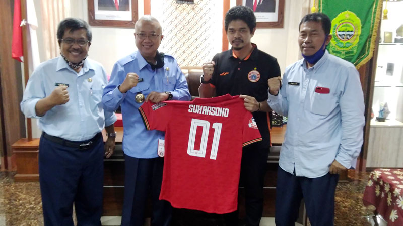 Persija, Bali United, dan PSM Makassar Sowan ke Bupati Bantul