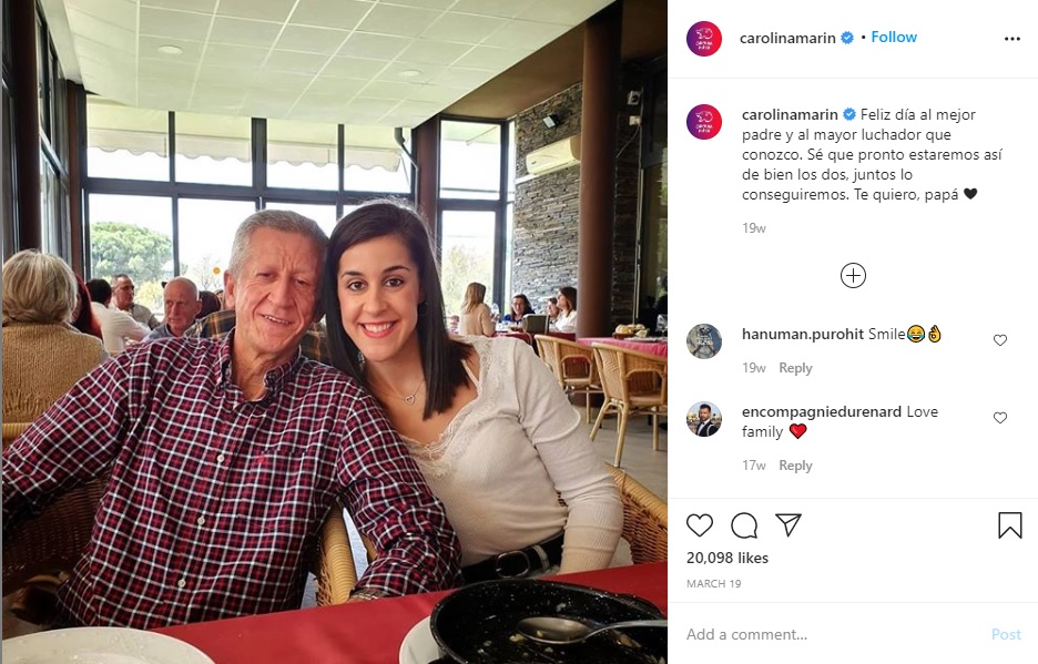 Carolina Marin Persembahkan Gelar Kejuaraan Eropa 2021 untuk Mendiang Ayah