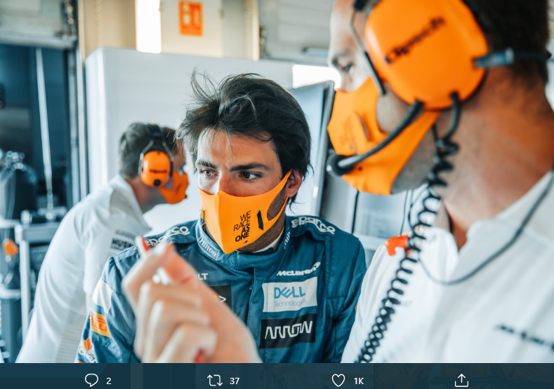 Masalah Knalpot, Carlos Sainz Jr Mundur dari F1 GP Belgia 2020