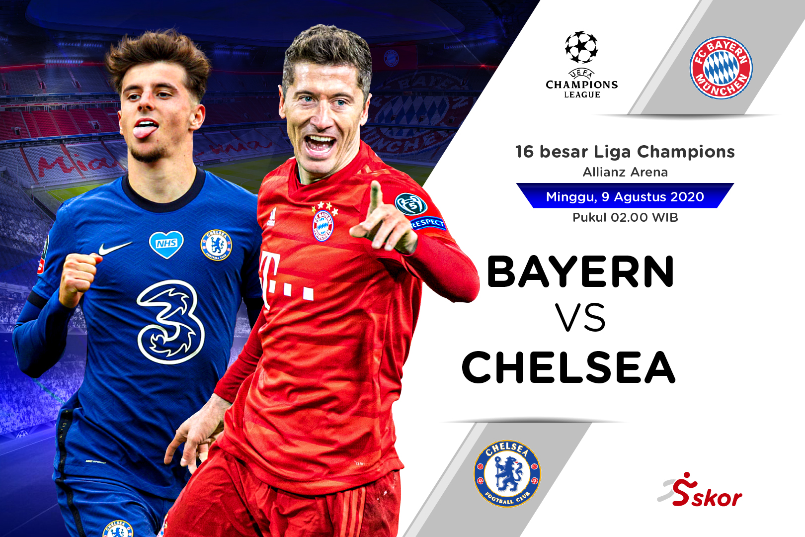 Prediksi Liga Champions: Bayern Munchen vs Chelsea