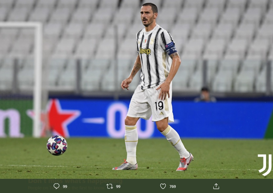 Kalah di Liga Champions, Leonardo Bonucci Klaim Liga Italia yang Jadi Prioritas Juventus