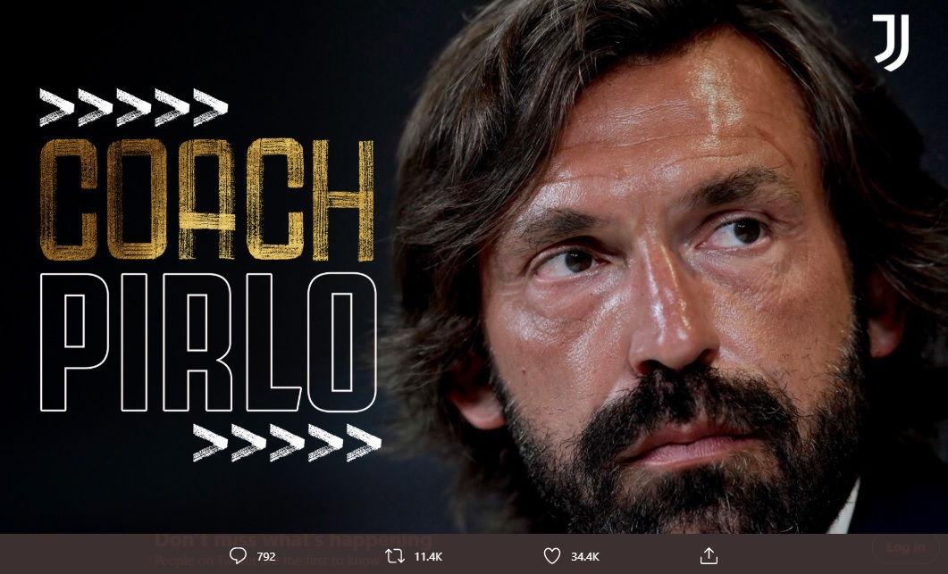 Latih Juventus, Andrea Pirlo Terinspirasi Antonio Conte