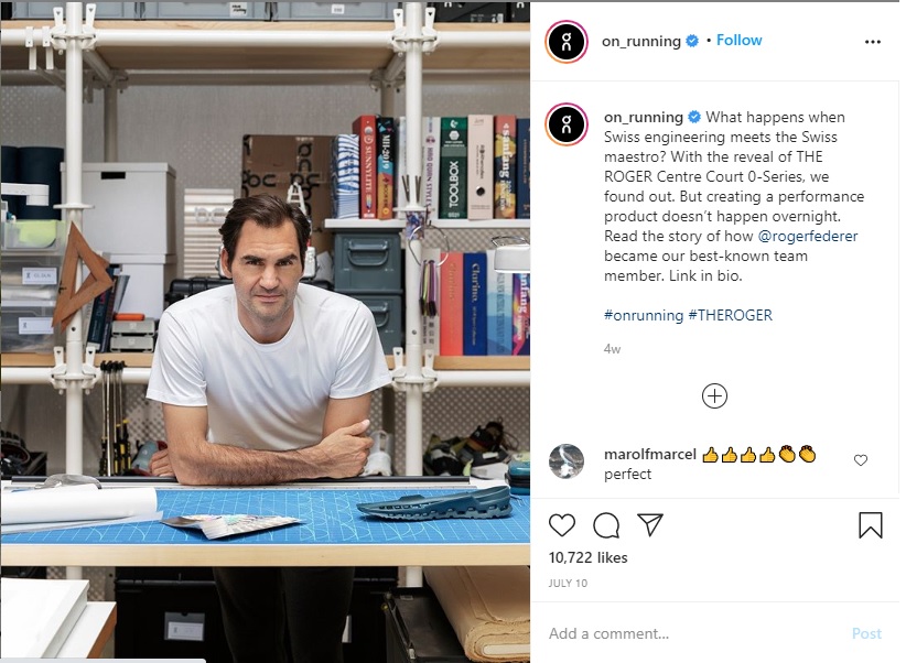 Dua Tahun Pembuatan Prototipe, Petenis Roger Federer dan Brand On Bikin Sneaker Lifestyle Pertama