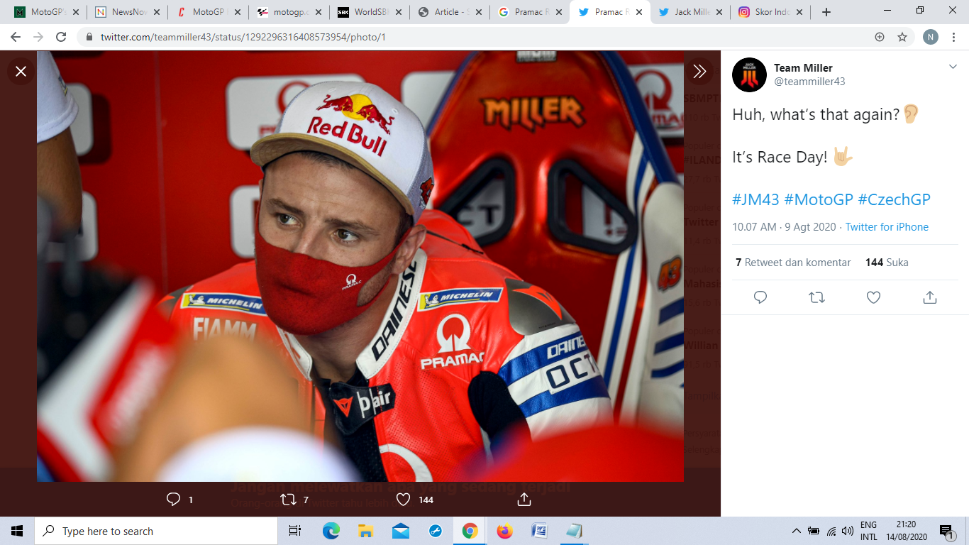 MotoGP Austria 2020: Target Podium di Red Bull Ring Jadi Tekanan buat Jack Miller