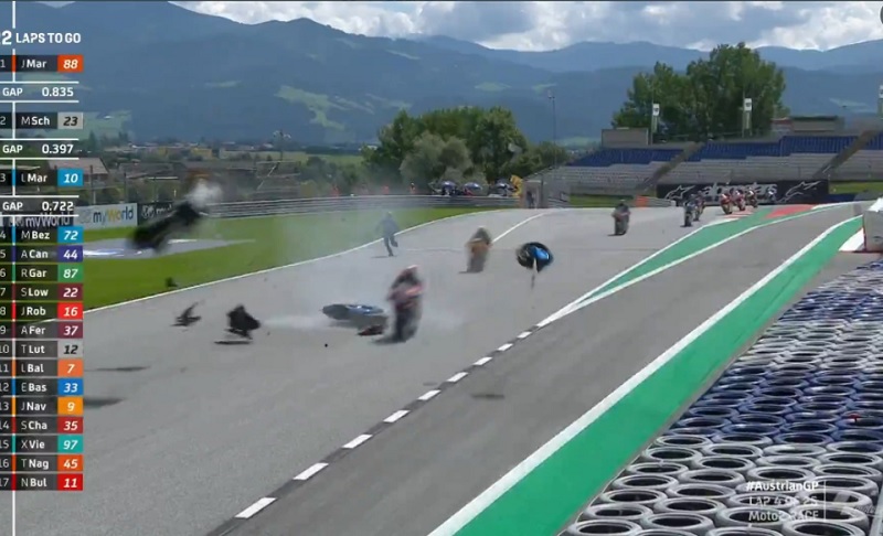 Moto2 2020: Kondisi Andi Gilang dan Hafizh Syahrin Usai Insiden Horor di Austria