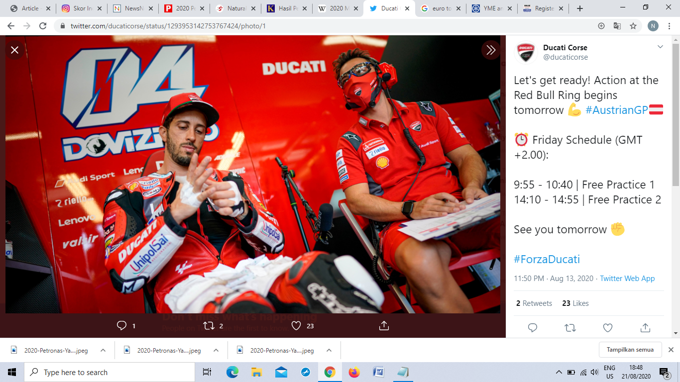 Ducati Tak Konsisten di Austria, Andrea Dovizioso Mulai Ragu
