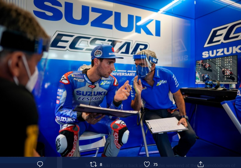 Alex Rins Ungkap Bahaya Balapan di Sirkuit Red Bull Ring Saat Hujan