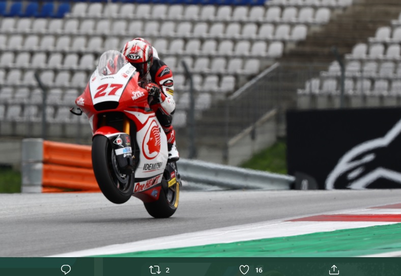 Moto2 San Marino 2020: Alami Kecelakaan, Andi Gilang Gagal Finis 