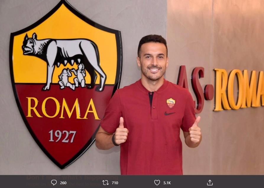 Pedro Rodriguez Diragukan Tampil Bela AS Roma Lawan Sampdoria