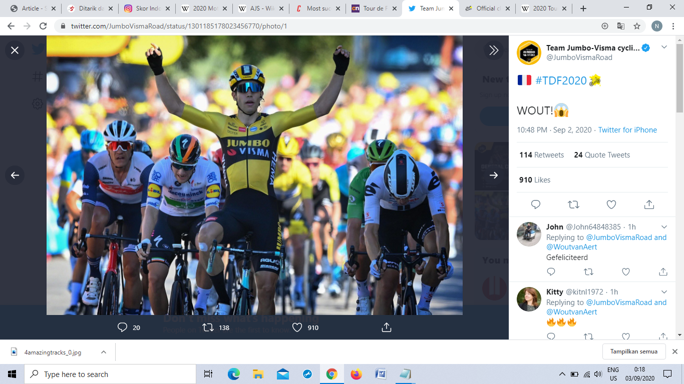 Tour de France 2020: Hasil Etape 5 Mengubah Posisi Jersi Kuning