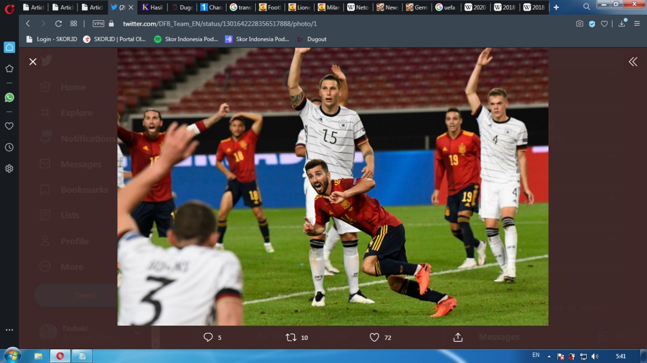 Catatan Buruk, Timnas Jerman Belum Pernah Menang di UEFA Nations League