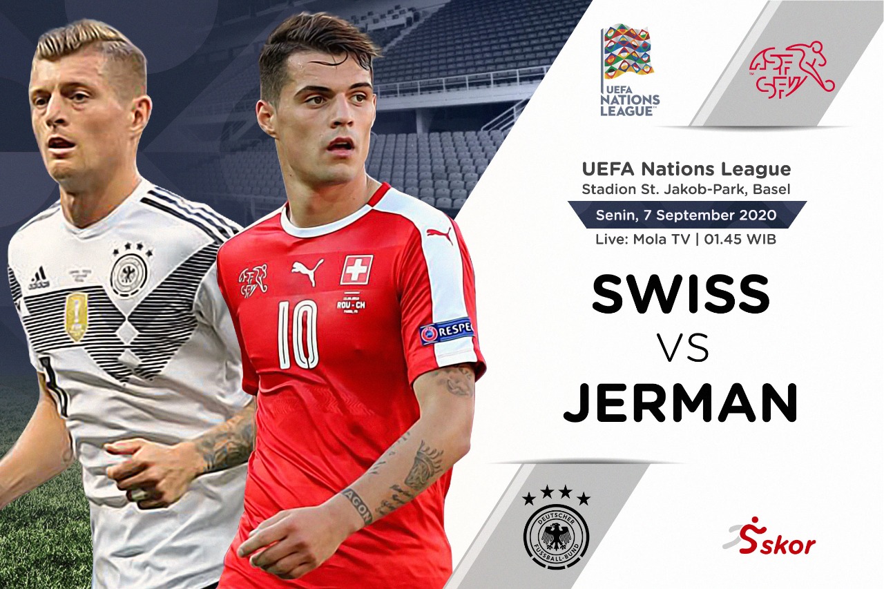 Link Live Streaming UEFA Nations League: Swiss vs Jerman