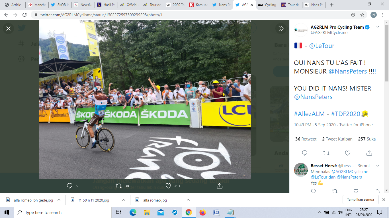 Tour de France 2020: Nans Peters Rebut Kemenangan Kedua Etape di Grand Tour 