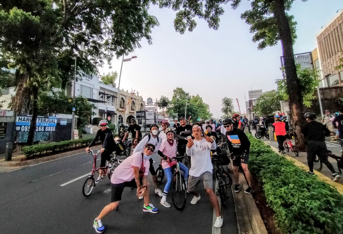 Acara Gowes Sepeda 101 Kilometer Jktridenow Sukses Buat Peserta Terkesan