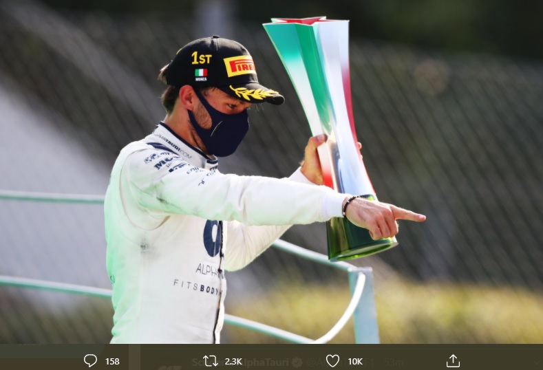 F1 GP Italia 2020: Pierre Gasly Beberkan Kunci Sukses Raih Podium Utama