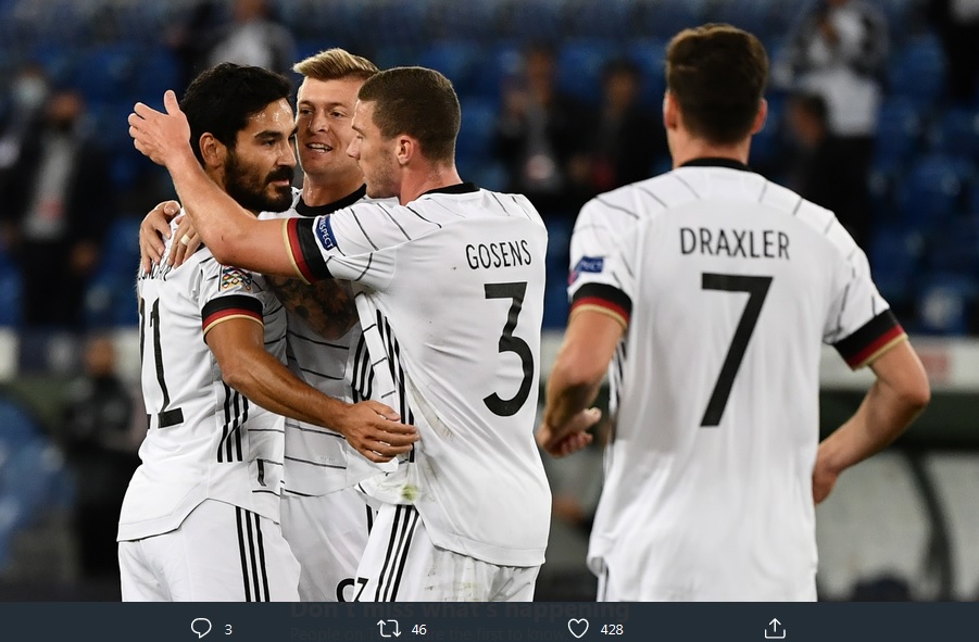 Hasil UEFA Nations League: Jerman Perpanjang Puasa Kemenangan
