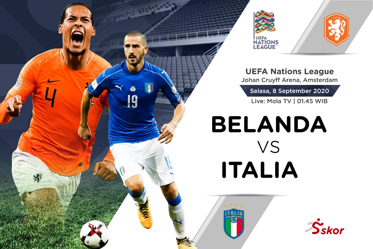 Prediksi UEFA Nations League: Belanda vs Italia