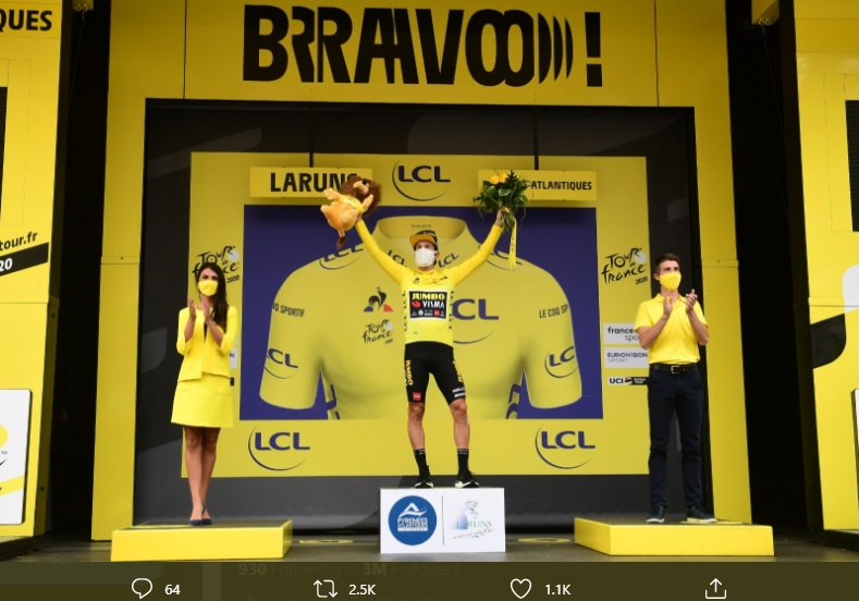 Tour de France 2020: Etape 18 Milik Michal Kwiatkowski, Jersey Kuning untuk Primoz Roglic