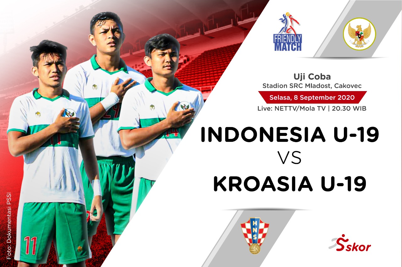 Hasil Babak I Timnas Indonesia U-19 Vs Kroasia U-19: Garuda Muda Kebobolan Tiga Kali
