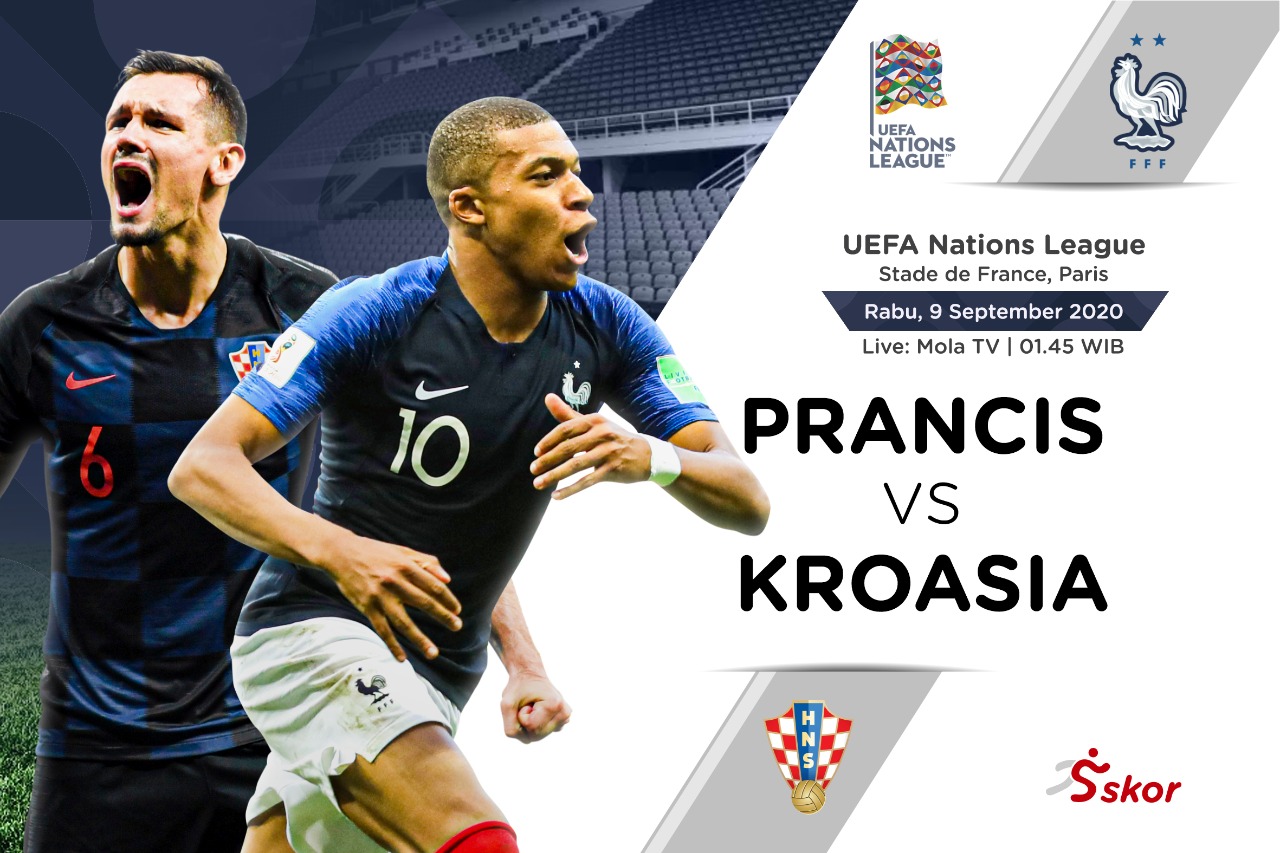 Prediksi UEFA Nations League: Prancis vs Kroasia
