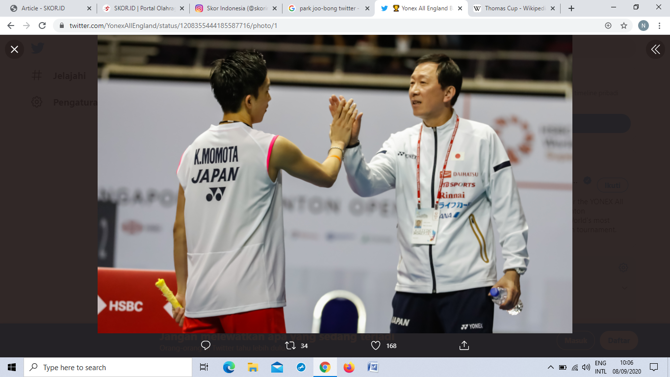 Target Pelatih Kento Momota di Olimpiade Tokyo