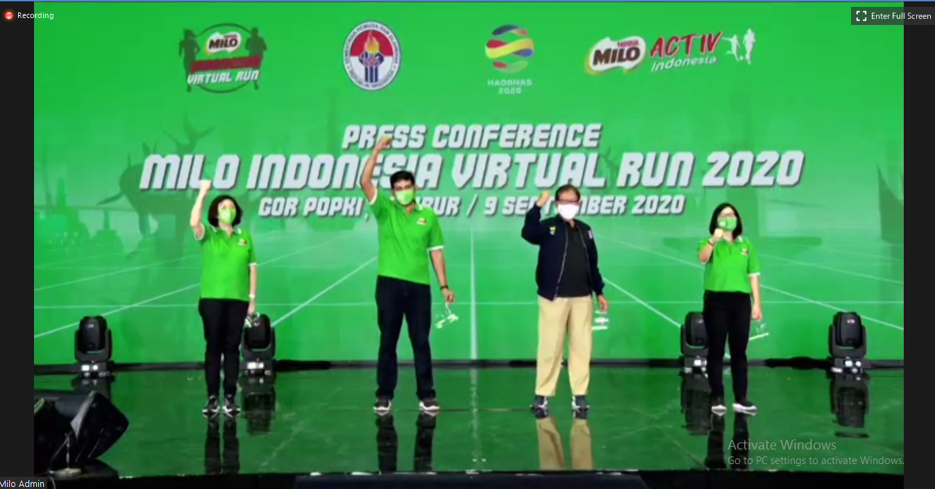 Peringati Haornas, Milo Indonesia Virtual Run 2020 Resmi Dibuka
