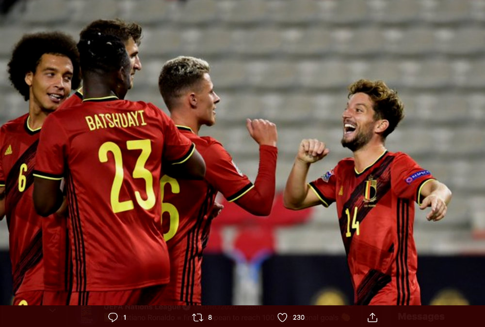 Hasil UEFA Nations League: Belgia Menawan, Inggris Tertahan