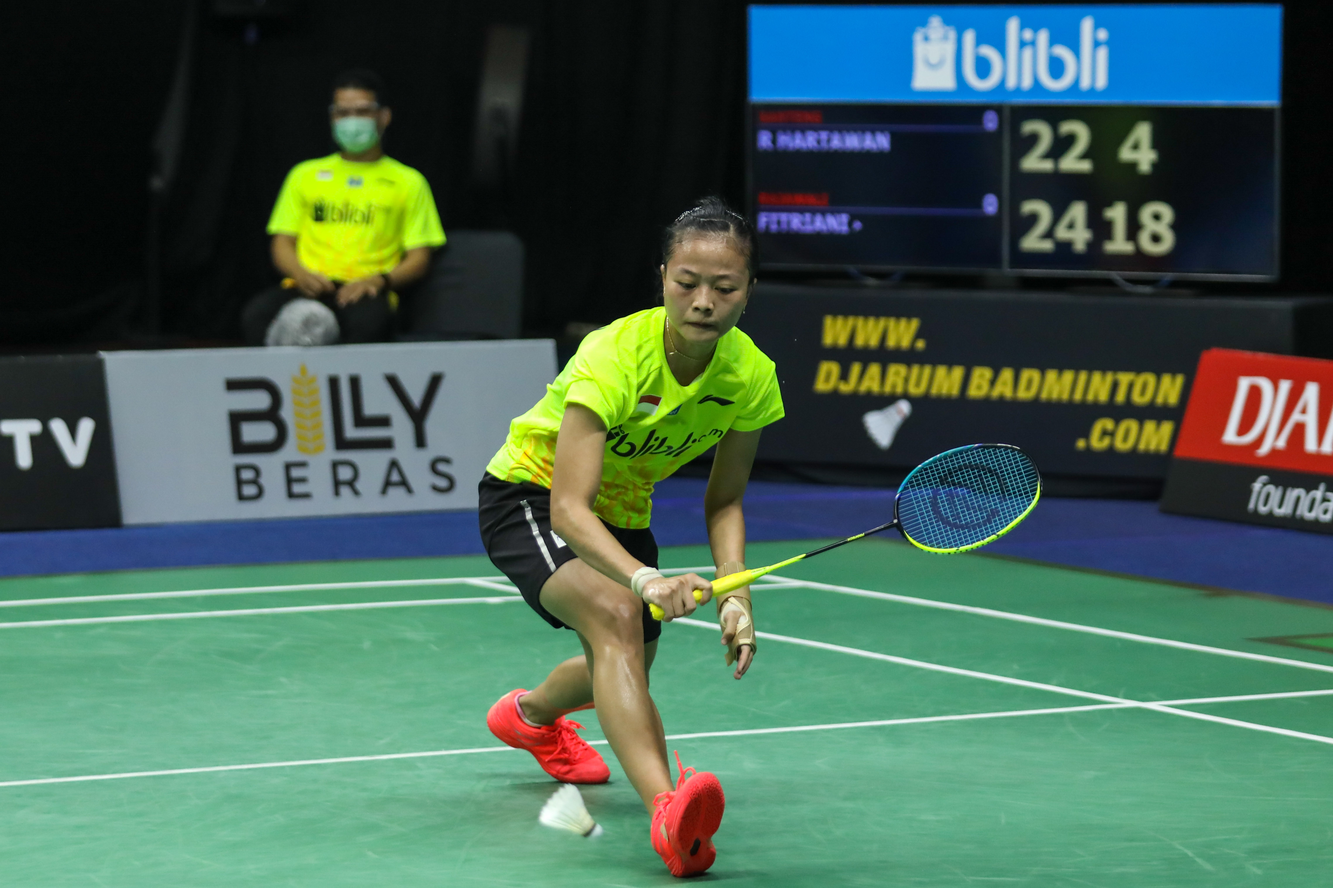 Simulasi Uber Cup 2020: Tebus Kegagalan, Fitriani Sumbang Poin Pertama untuk Tim Rajawali