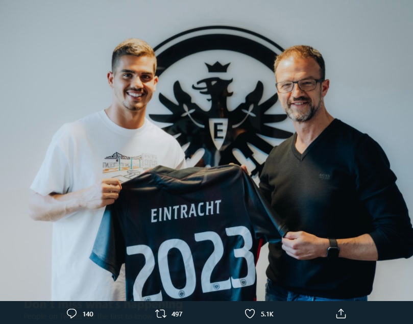 Bursa Transfer: AC Milan Jual Permanen Andre Silva ke Eintracht Frankfurt