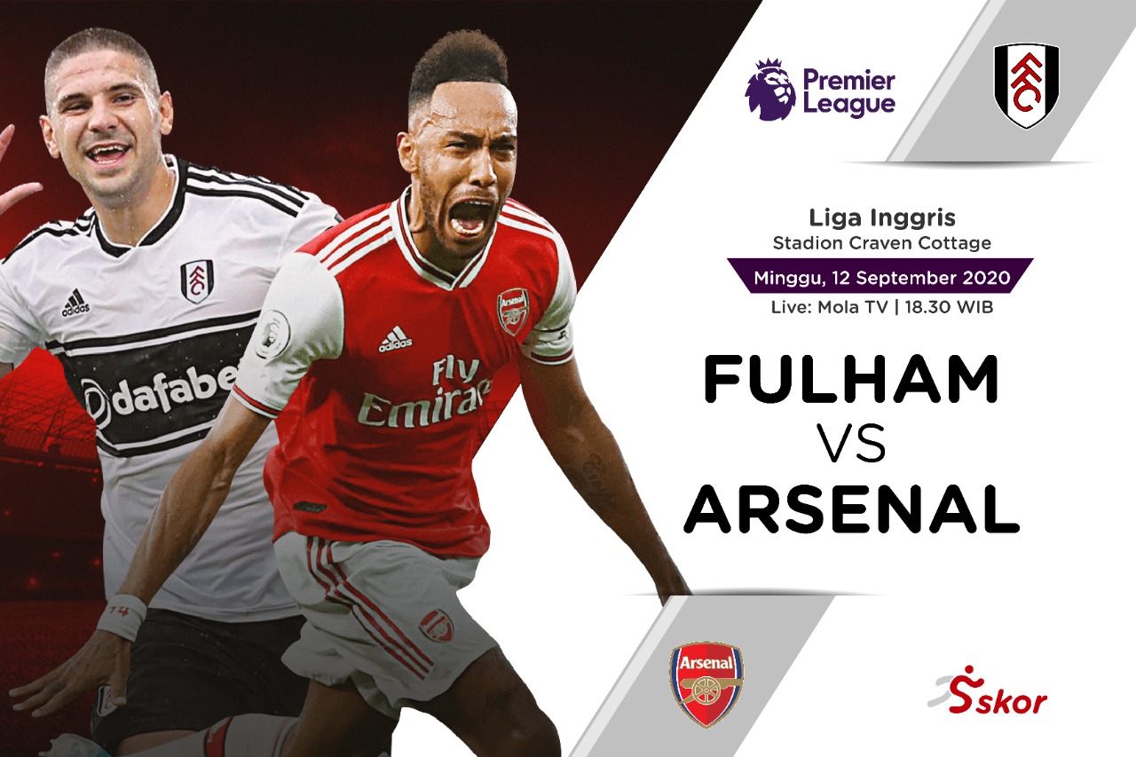 Link Live Streaming Liga Inggris: Fulham vs Arsenal