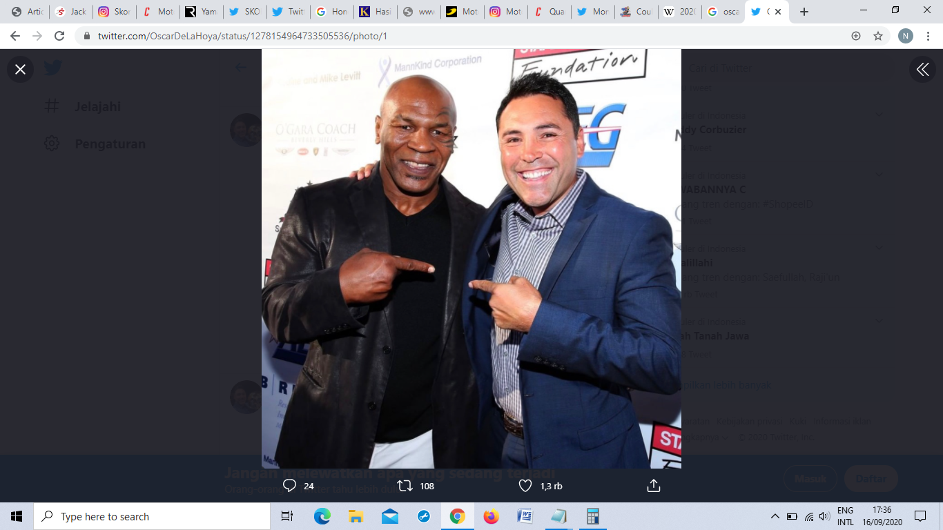 Mike Tyson dan Oscar De La Hoya Disebut Gila oleh Dua Petinju ''Bau Kencur'' Ini