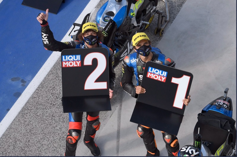 Hasil Kualifikasi Moto2 GP Emilia Romagna 2020: 2 Murid Valentino Rossi Berjaya, Andi Gilang Terus Merosot