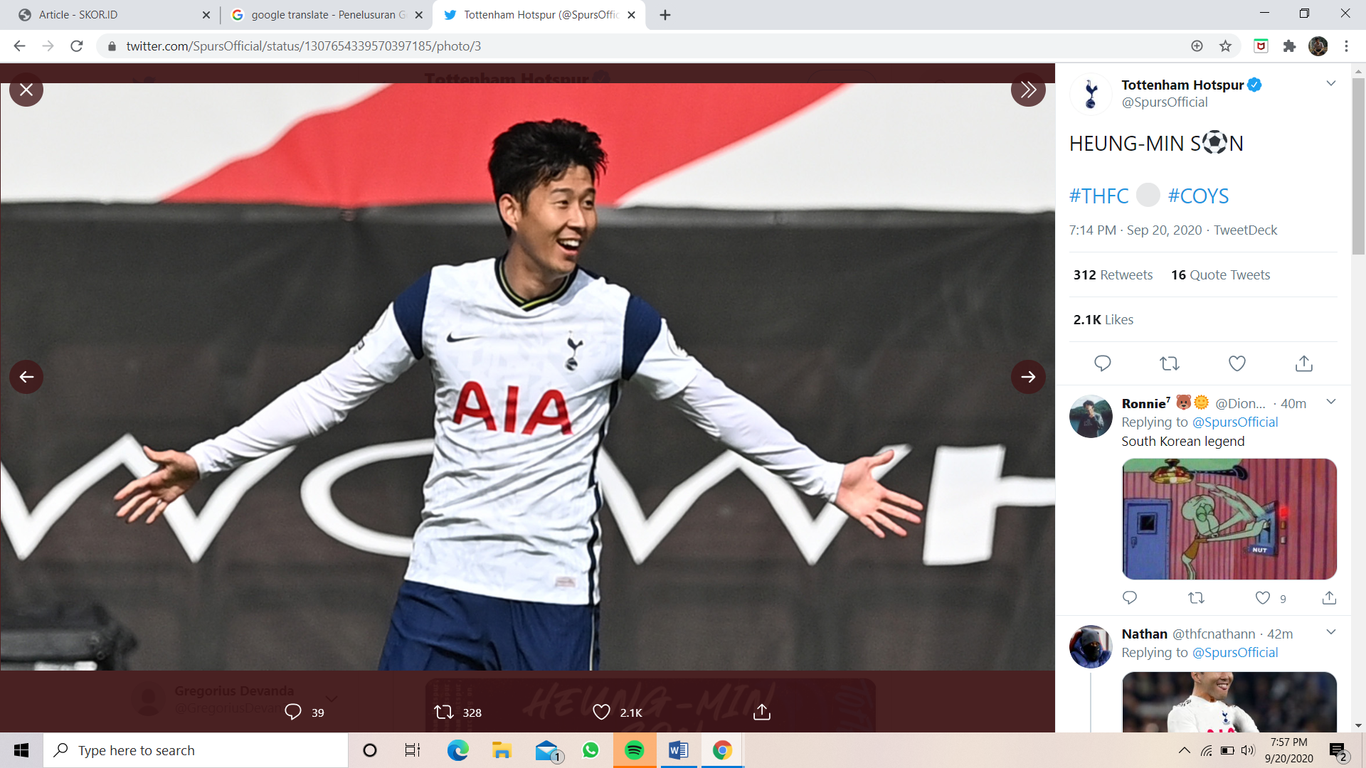 Hasil Southampton vs Tottenham: Pesta Gol 5-2, Son Heung-min dan Harry Kane Cetak Rekor