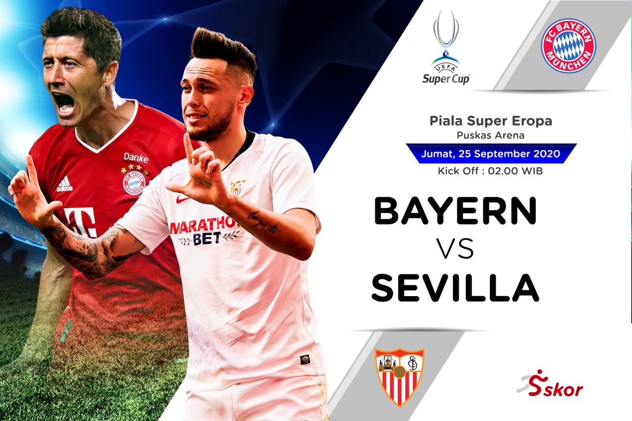 Link Live Streaming Bayern Munchen vs Sevilla di Piala Super Eropa 2020