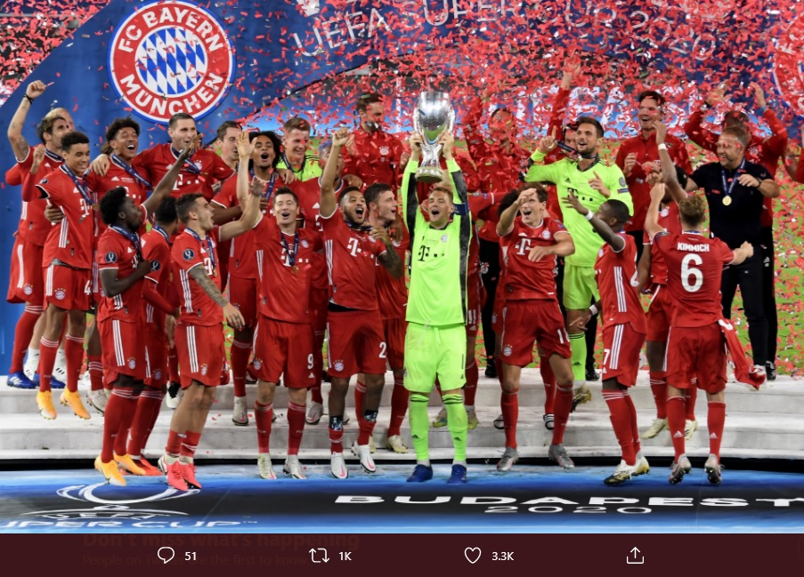 Bayern Munchen Umumkan 23 Pemain yang Masuk Skuad Piala Dunia Antarklub 2020