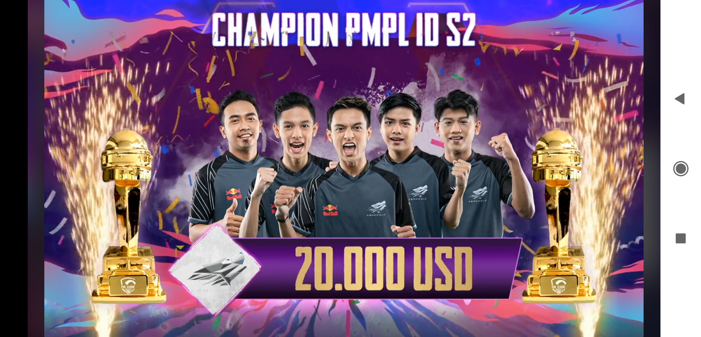 Klasemen Akhir Grand Final PMPL Indonesia Season 2, Aerowolf Juara, BTR RA Posisi 10