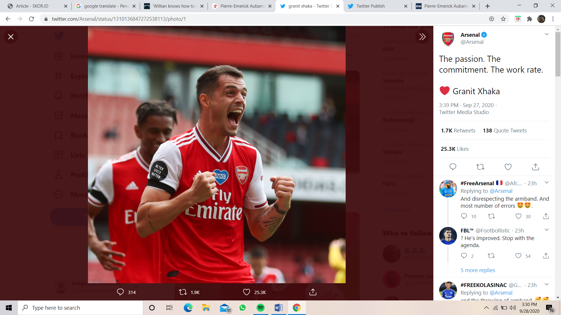 Mikel Arteta Tegaskan Granit Xhaka Bertahan di Arsenal